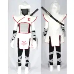 Hkostüm Casus Ninja Kız Çocuk Kostümü Lüks 5-6 Yaş Beyaz