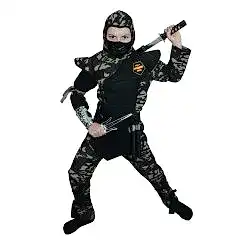 Hkostüm Askeri Komando Ninja Çocuk Kostümü 11-12 Yaş