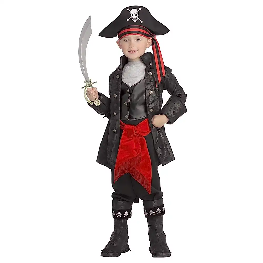 Hkostüm Cadılar Bayramı Kara İnci Korsan Çocuk Kostümü Lüks 3-4 Yaş