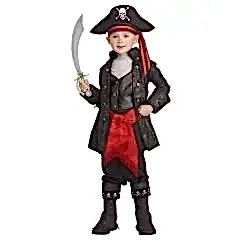 Hkostüm Cadılar Bayramı Kara İnci Korsan Çocuk Kostümü Lüks 3-4 Yaş