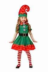Herkese Kostüm Elf Kız Çocuk Yılbaşı Kostümü Lüks 3-4 Yaş