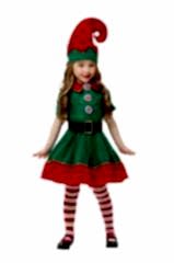 Herkese Kostüm Elf Kız Çocuk Yılbaşı Kostümü Lüks 7-8 Yaş
