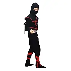 Herkese Kostüm Gizli Ninja Çocuk Kostümü Siyah Lüks 7-8 Yaş