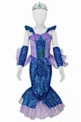 Deniz Kızı Kostümü Lüks Mavi 5-6 Yaş