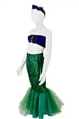 Deniz Kızı Kostümü Sparkle 7-8 Yaş